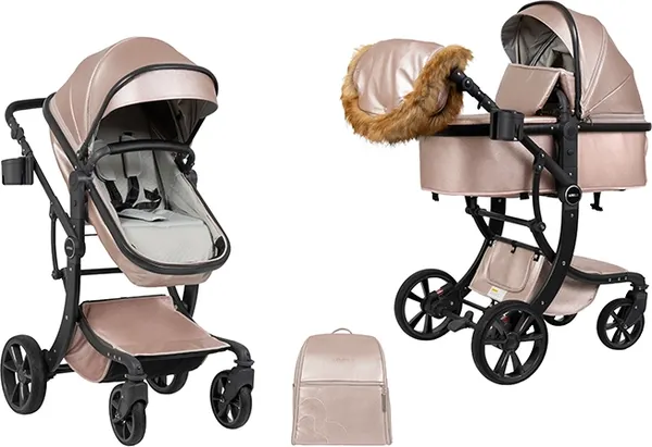 Изображение товара Детская универсальная коляска Aimile Adventurer PU / ADVPU-23 (перламутрово-серый)