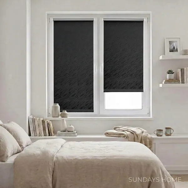 Изображение товара Рулонная штора Sundays Home Аква Тэрмоблэкаут 34x170 (черный)