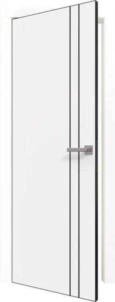 Изображение товара Дверь межкомнатная Юни Prime Line 4 ПЭТ G ABS 40х200 (White Silk)