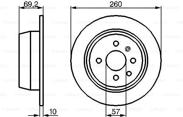 Изображение товара Тормозной диск Bosch 0986478086