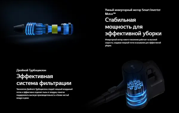 Изображение товара Вертикальный пылесос LG A9X-PET