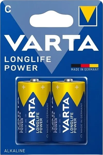 Изображение товара Комплект батареек Varta Longlife Power C/LR14 BL2 2/12