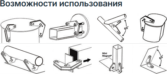 Изображение товара Набор магнитных фиксаторов HDWeld HDM4-170 (2шт)