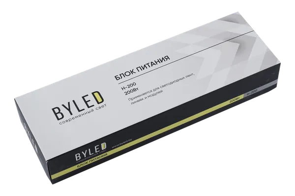 Изображение товара Блок питания для светодиодной ленты Byled H-200-24