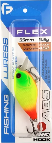 Изображение товара Воблер F-Fishing Flex 55F 0.3-0.6m 9.5g 452 / FFX-55-452