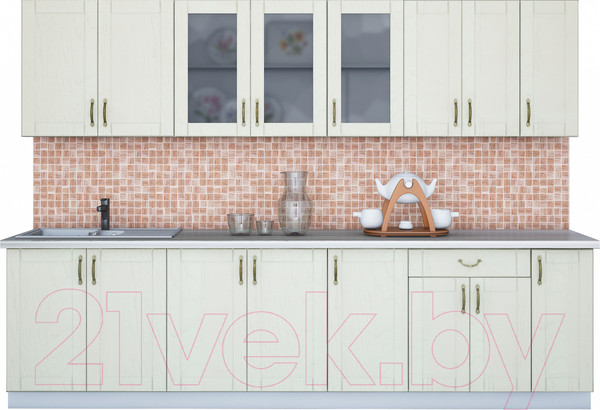 Изображение товара Кухонный гарнитур Интерлиния Мила Крафт 2.9 (дуб снежный)