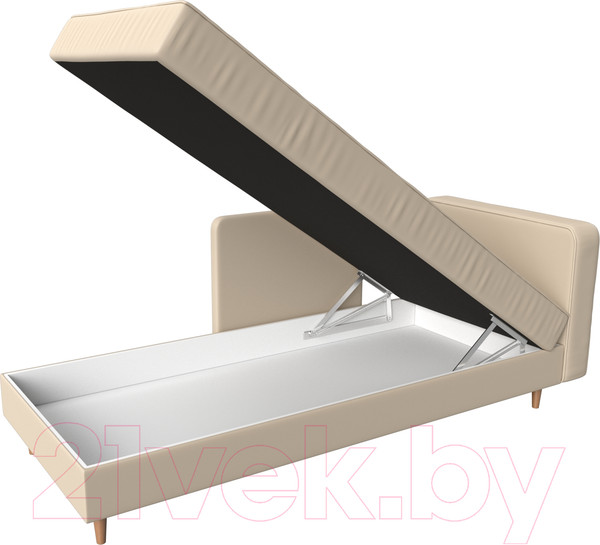 Изображение товара Тахта Лига Диванов Прайм правый / 100891 (экокожа бежевый)