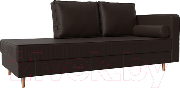 Изображение товара Тахта Лига Диванов Прайм правый / 100893 (экокожа коричневый)