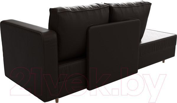 Изображение товара Тахта Лига Диванов Прайм правый / 100893 (экокожа коричневый)