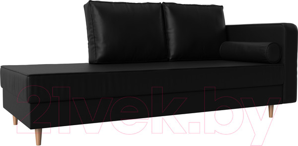 Изображение товара Тахта Лига Диванов Прайм правый / 100894 (экокожа черный)