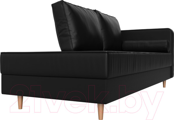 Изображение товара Тахта Лига Диванов Прайм правый / 100894 (экокожа черный)