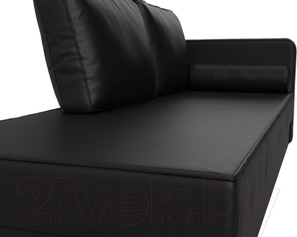 Изображение товара Тахта Лига Диванов Прайм правый / 100894 (экокожа черный)