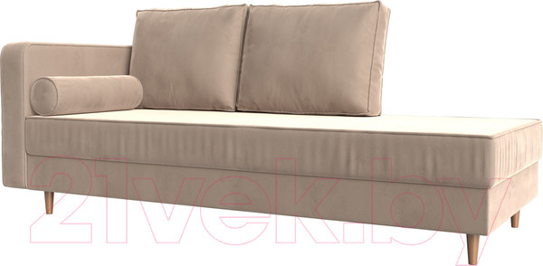 Изображение товара Тахта Лига Диванов Прайм левый / 100873 (велюр бежевый)