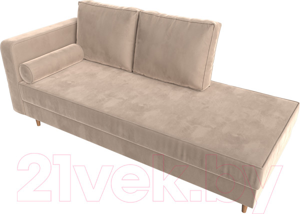 Изображение товара Тахта Лига Диванов Прайм левый / 100873 (велюр бежевый)