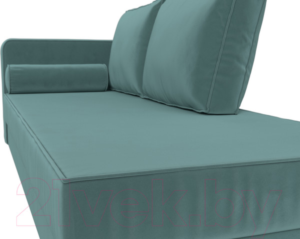 Изображение товара Тахта Лига Диванов Прайм левый / 100874 (велюр бирюзовый)