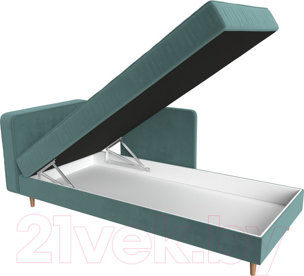 Изображение товара Тахта Лига Диванов Прайм левый / 100874 (велюр бирюзовый)