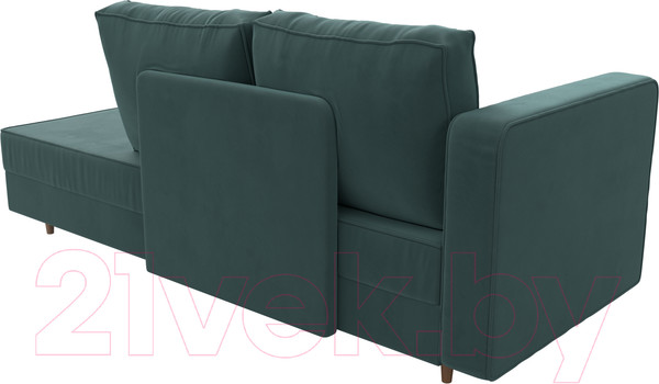 Изображение товара Тахта Лига Диванов Прайм левый / 100874 (велюр бирюзовый)