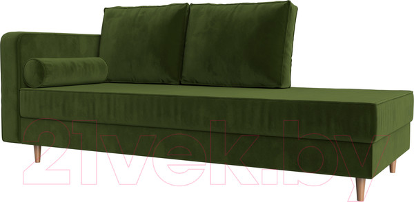 Изображение товара Тахта Лига Диванов Прайм левый / 100881 (микровельвет зеленый)