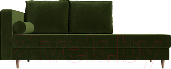 Изображение товара Тахта Лига Диванов Прайм левый / 100881 (микровельвет зеленый)