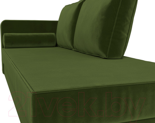 Изображение товара Тахта Лига Диванов Прайм левый / 100881 (микровельвет зеленый)