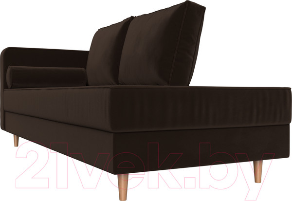 Изображение товара Тахта Лига Диванов Прайм левый / 100882 (микровельвет коричневый)