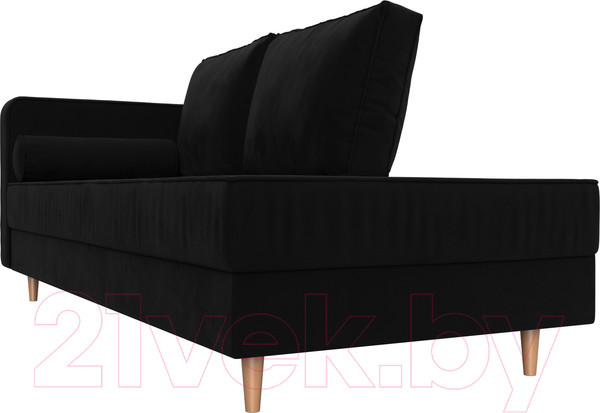 Изображение товара Тахта Лига Диванов Прайм левый / 100884 (микровельвет черный)