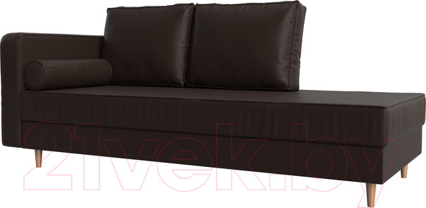 Изображение товара Тахта Лига Диванов Прайм левый / 100893 (экокожа коричневый)