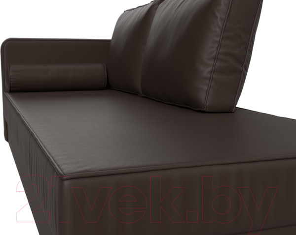 Изображение товара Тахта Лига Диванов Прайм левый / 100893 (экокожа коричневый)