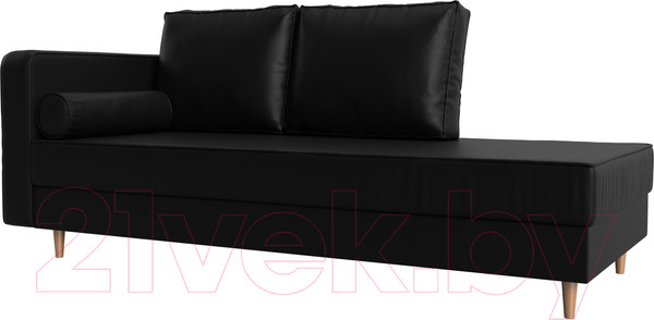 Изображение товара Тахта Лига Диванов Прайм левый / 100894 (экокожа черный)