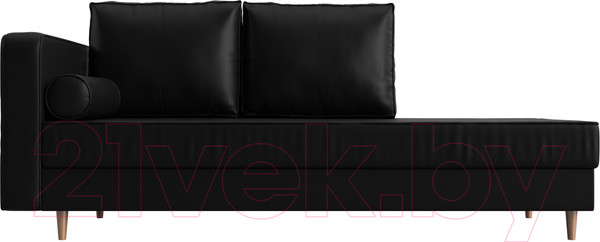 Изображение товара Тахта Лига Диванов Прайм левый / 100894 (экокожа черный)