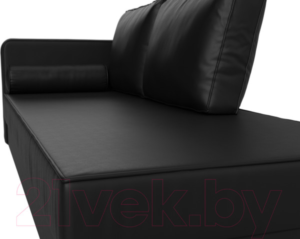 Изображение товара Тахта Лига Диванов Прайм левый / 100894 (экокожа черный)
