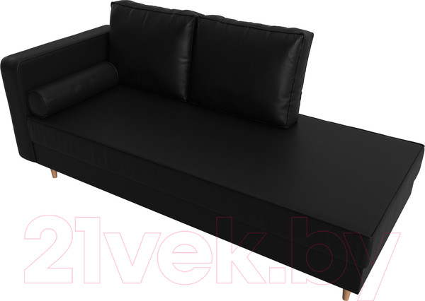 Изображение товара Тахта Лига Диванов Прайм левый / 100894 (экокожа черный)
