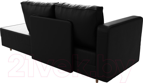 Изображение товара Тахта Лига Диванов Прайм левый / 100894 (экокожа черный)