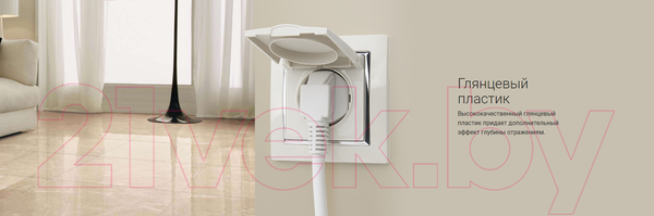 Изображение товара Рамка для выключателей и розеток Werkel Snabb WL03-Frame-04 / a028883 (белый)