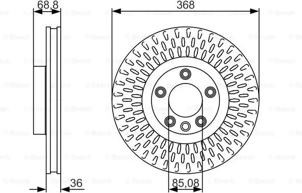 Изображение товара Тормозной диск Bosch 0986479A33