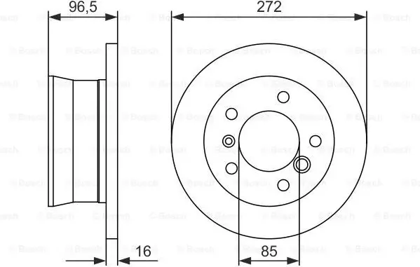 Изображение товара Тормозной диск Bosch 0986479B33
