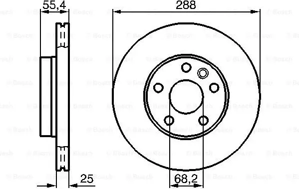 Изображение товара Тормозной диск Bosch 0986479B57