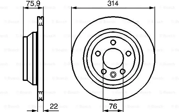 Изображение товара Тормозной диск Bosch 0986479B72