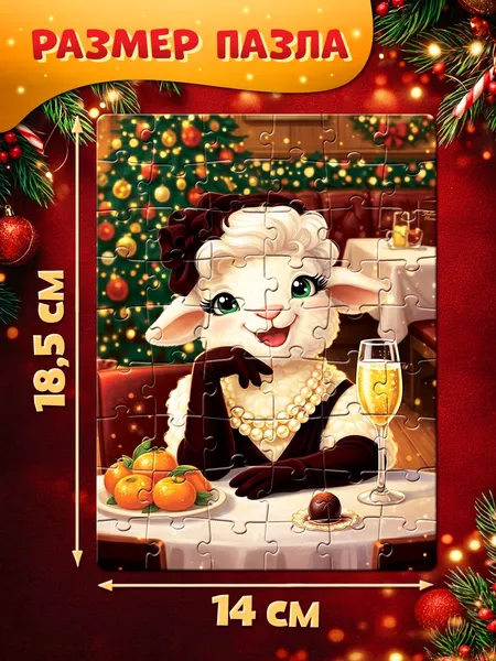 Изображение товара Пазл Puzzle Time Новогодний вечер / 11000124 (54эл)