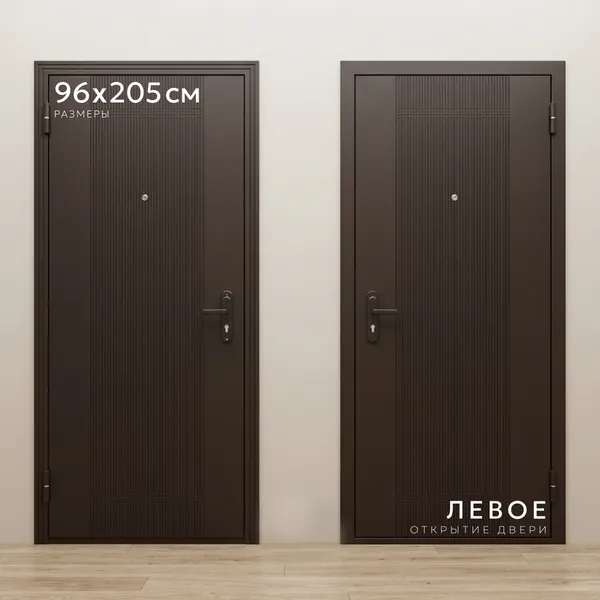 Входная дверь Guard 5 207x96 (левая, штамп антик)