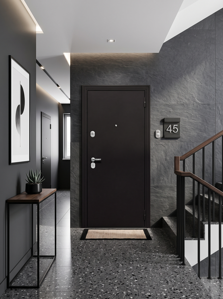 Изображение товара Входная дверь Guard 6 205x86 (правая, бежевый клен)