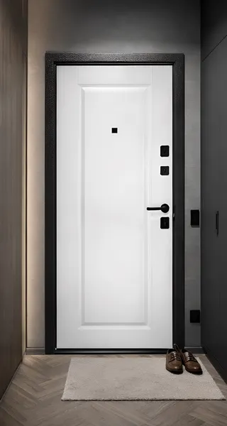Изображение товара Входная дверь Guard 7 205x96 (правая, штамп букле графит)