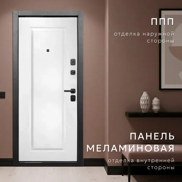 Изображение товара Входная дверь Guard 7 205x96 (левая, штамп букле графит)