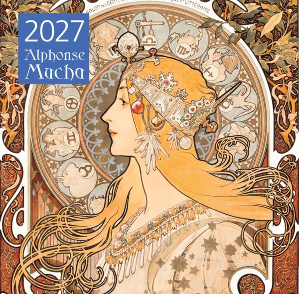 Изображение товара Календарь настенный Эксмо Альфонс Муха. 2027 год (9785042471841)