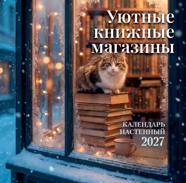 Изображение товара Календарь настенный Эксмо Уютные книжные магазины. 2027 год (9785042388552)