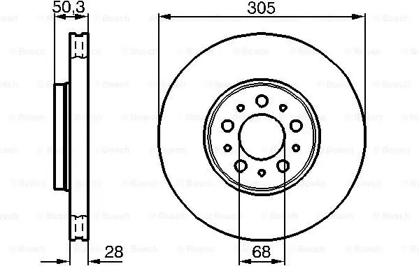 Изображение товара Тормозной диск Bosch 0986479C59