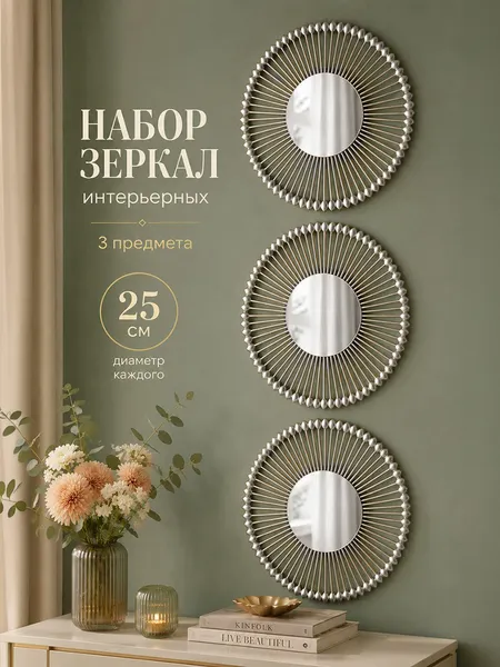 Изображение товара Комплект зеркал декоративных El Casa 471388