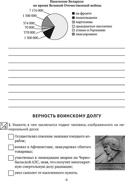 Изображение товара Рабочая тетрадь Аверсэв Допризывная подготовка. 10 класс (мягкая обложка)