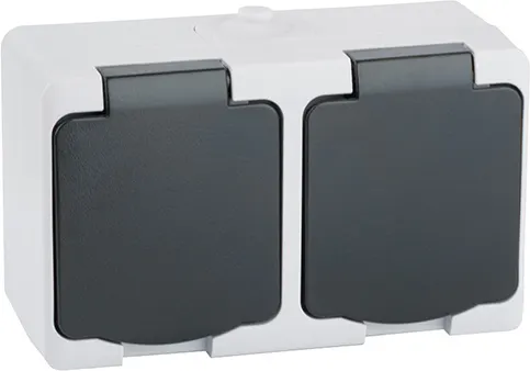 Изображение товара Розетка Zenitech L01024 (черно-серый)