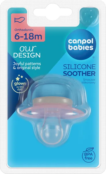 Изображение товара Пустышка Canpol Love&Sea 34/909 (розовый/голубой)